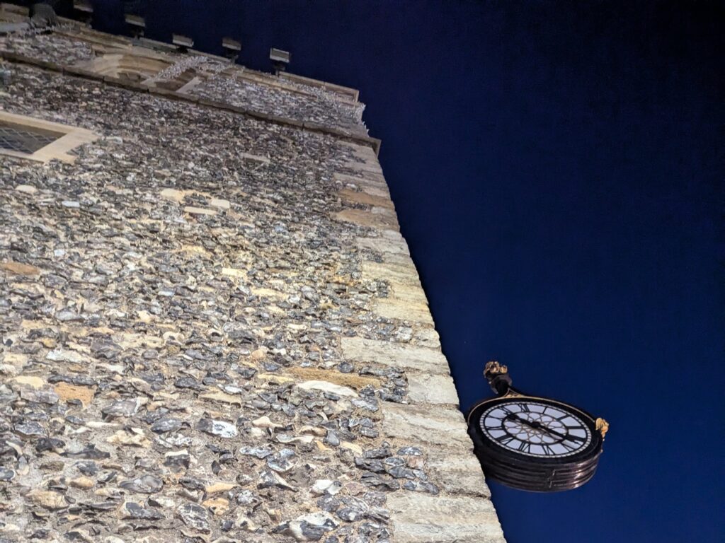 Tower with clock on it